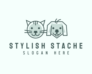 Cat Dog Pet Care logo design