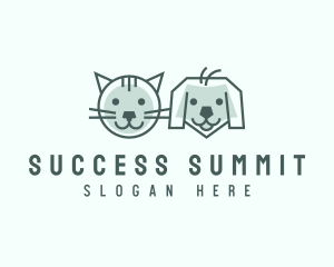 Cat Dog Pet Care logo design