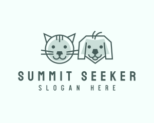 Cat Dog Pet Care logo design