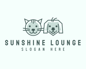 Cat Dog Pet Care logo design