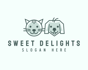 Cat Dog Pet Care logo design