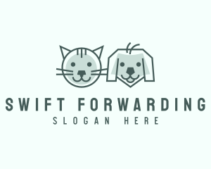 Cat Dog Pet Care logo design