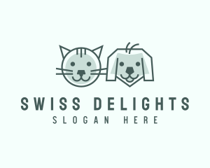 Cat Dog Pet Care logo design