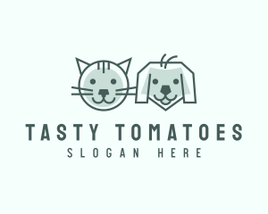 Cat Dog Pet Care logo design