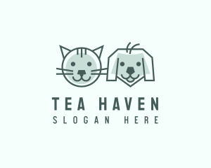 Cat Dog Pet Care logo design