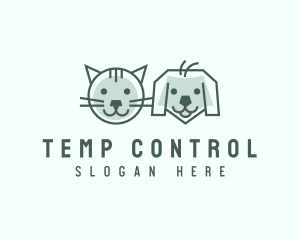 Cat Dog Pet Care logo design