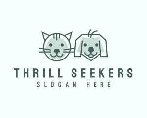 Cat Dog Pet Care logo design