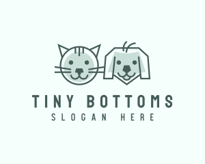 Cat Dog Pet Care logo design