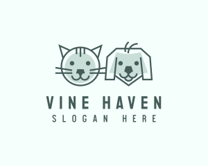 Cat Dog Pet Care logo design