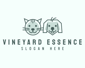 Cat Dog Pet Care logo design