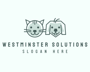 Cat Dog Pet Care logo design