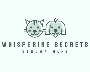 Cat Dog Pet Care logo design