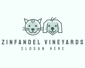 Cat Dog Pet Care logo design