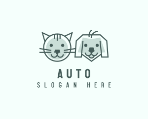 Cat Dog Pet Care logo design