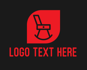 Furniture Shop - Rocking Chair Drawer logo design