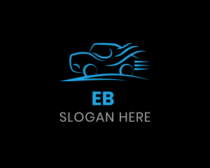 Service - Fast Blue Car logo design