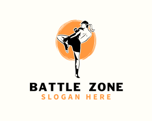 Fighting - Martial Arts Sports logo design