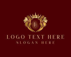 Luxury Lion Crown Logo