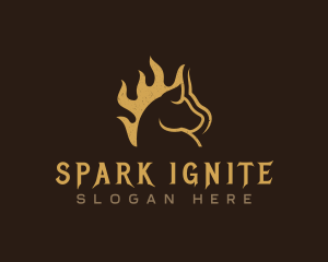 Pork Fire Pig logo design