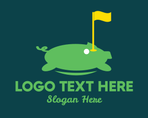 Sport - Golf Tournament Pig logo design