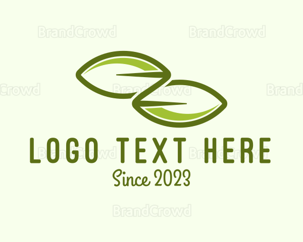 Green Plant Leaves Logo