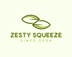 Organic Leaf Letter Z logo design