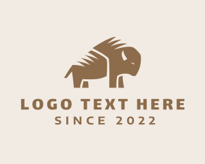 Protein - Bison Cattle Livestock logo design