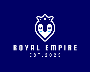 Empire - Royal Penguin Heart logo design