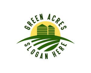 Agriculturist - Granary Farm Field logo design