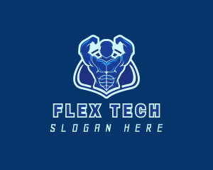 Flex - Gym Muscle Trainer logo design