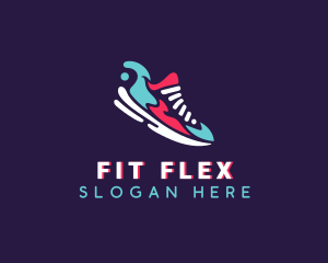 Sneakers Shoe Footwear logo design