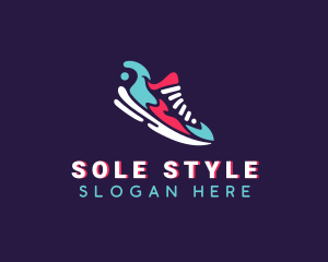 Shoe - Sneakers Shoe Footwear logo design