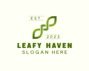 Leaves Farming Nature logo design