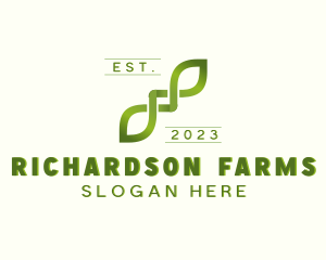 Leaves Farming Nature logo design