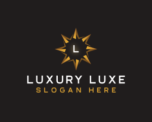 Luxury Star Compass logo design