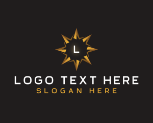 Fold - Luxury Star Compass logo design