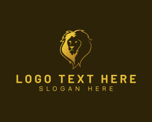 Feline - Lion Wealth Safari logo design
