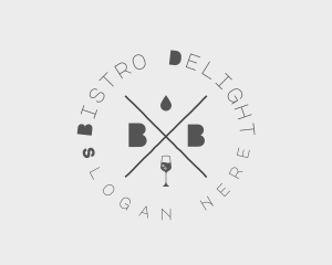 Wine Bistro Bar Restaurant logo design