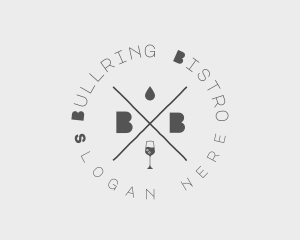 Wine Bistro Bar Restaurant logo design