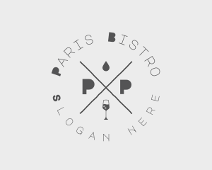 Wine Bistro Bar Restaurant logo design