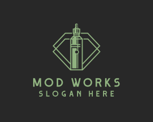 Mod - Vape Smoking Badge logo design