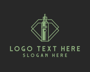 Vape Smoking Badge Logo