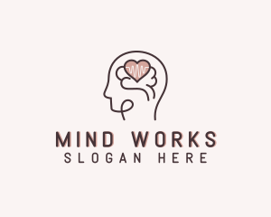 Brain Heart Mental Health logo design