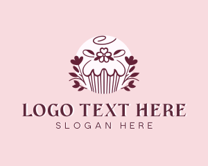 Cupcake - Sweet Cupcake Dessert logo design