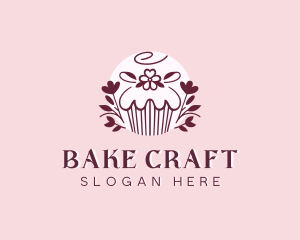 Sweet Cupcake Dessert logo design