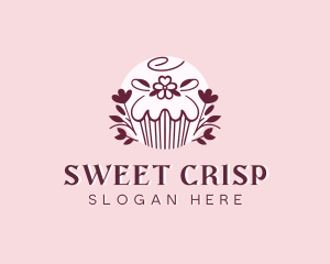 Sweet Cupcake Dessert logo design