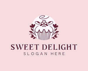 Sweet Cupcake Dessert logo design