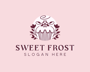 Sweet Cupcake Dessert logo design