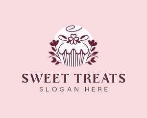 Sweet Cupcake Dessert logo design