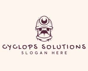 Cyclops Graffiti Monster logo design